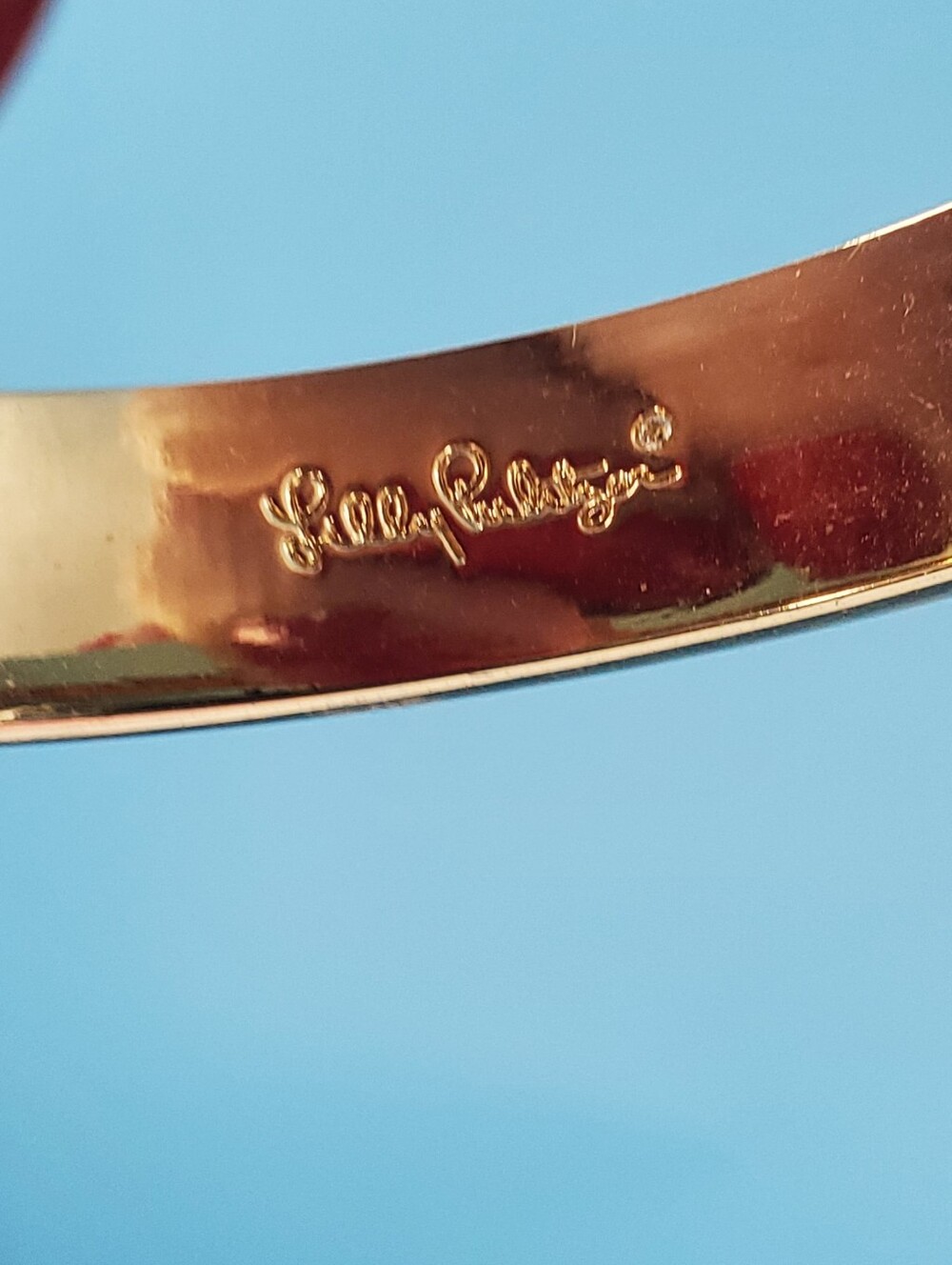 Lilly Pulitzer clasp bangle pink floral - Picture 4 of 11
